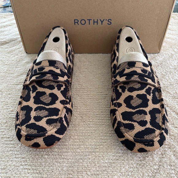 Rothy's Shoes - Rothy's Tan and Black Animal Print Loafers